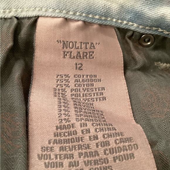 Women’s Hydraulic Nolita Mid-Rise Flare Tie Dye Jeans in Size 12. Preloved. - Picture 6 of 6